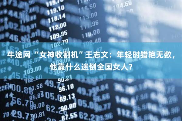 牛途网 “女神收割机”王志文：年轻时猎艳无数，他靠什么迷倒全国女人？